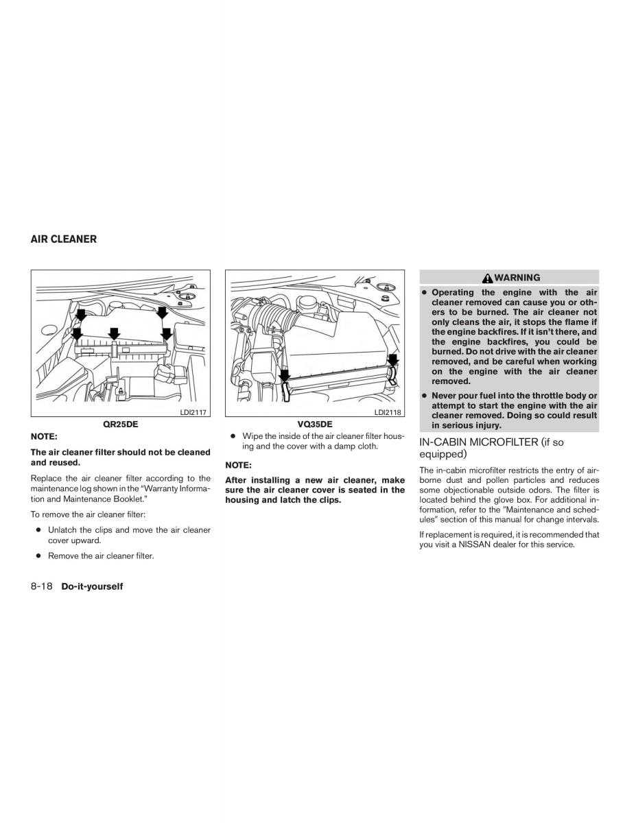 Nissan Altima L33 FL V 5  owners manual / page 417