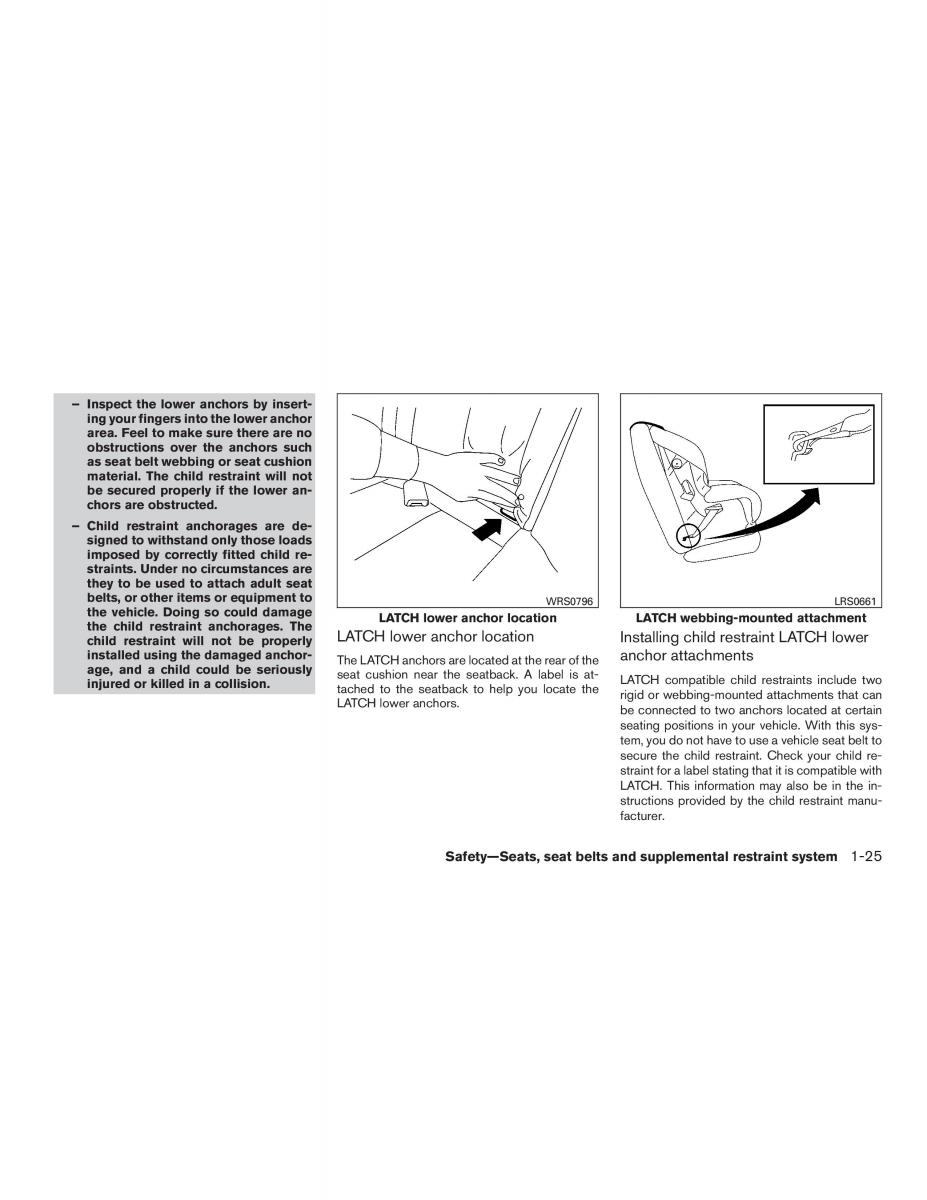 Nissan Altima L33 FL V 5  owners manual / page 42