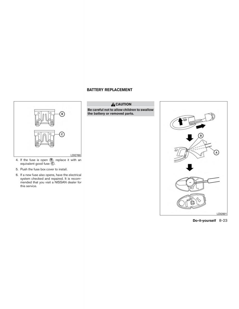 Nissan Altima L33 FL V 5  owners manual / page 422