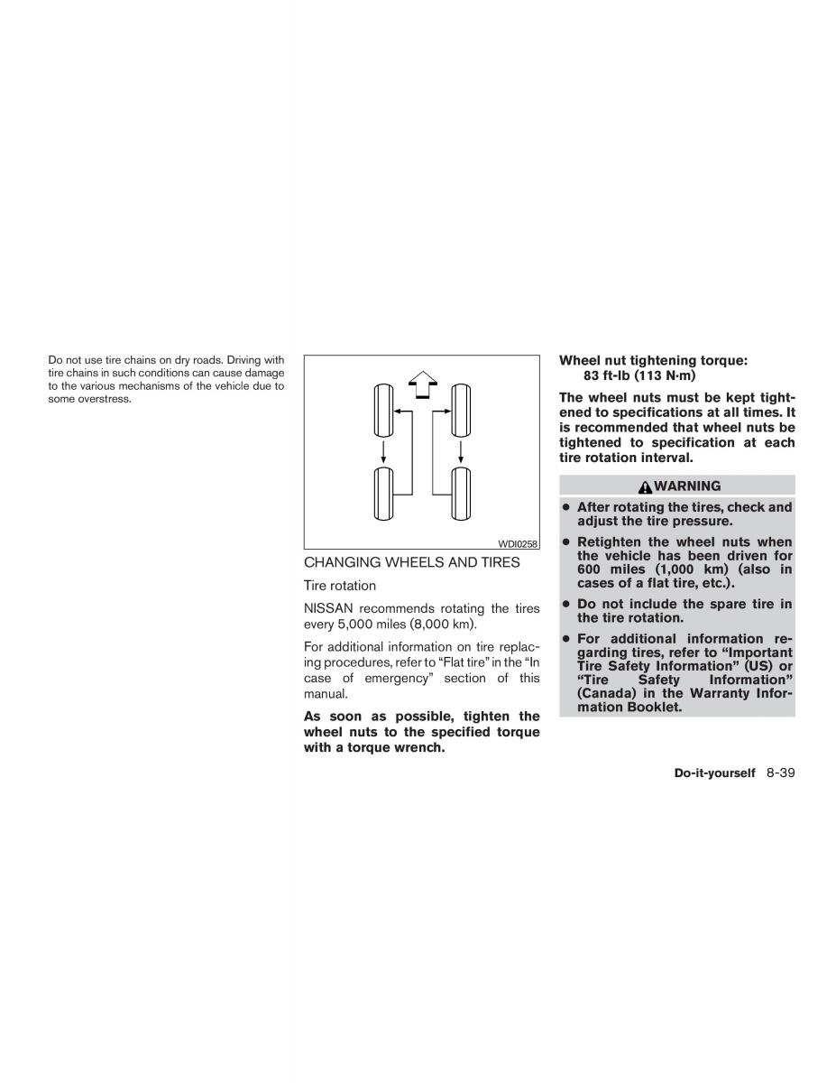 Nissan Altima L33 FL V 5  owners manual / page 438