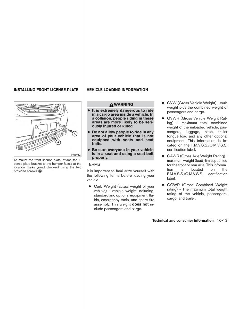 Nissan Altima L33 FL V 5  owners manual / page 470