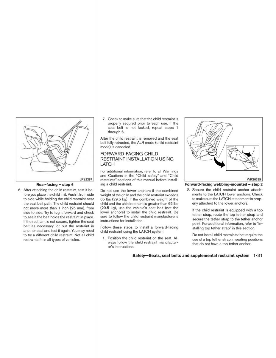 Nissan Altima L33 FL V 5  owners manual / page 48