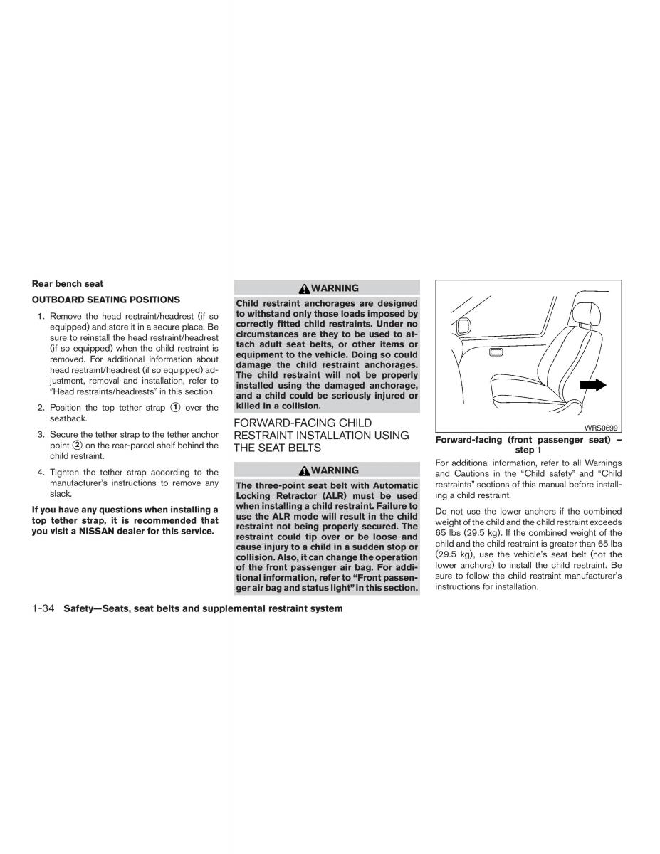 Nissan Altima L33 FL V 5  owners manual / page 51