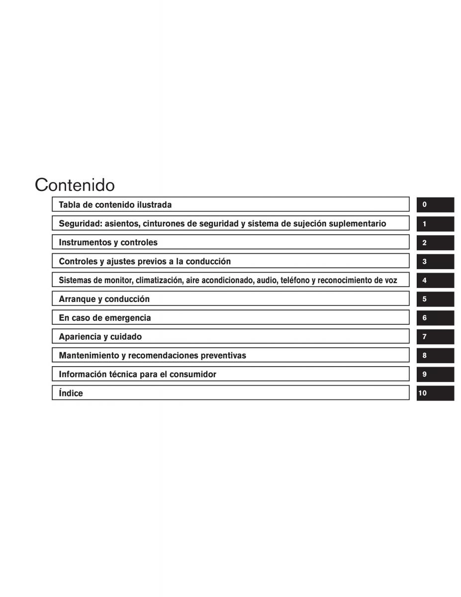 Nissan Altima L33 FL V 5  manual del propietario / page 6