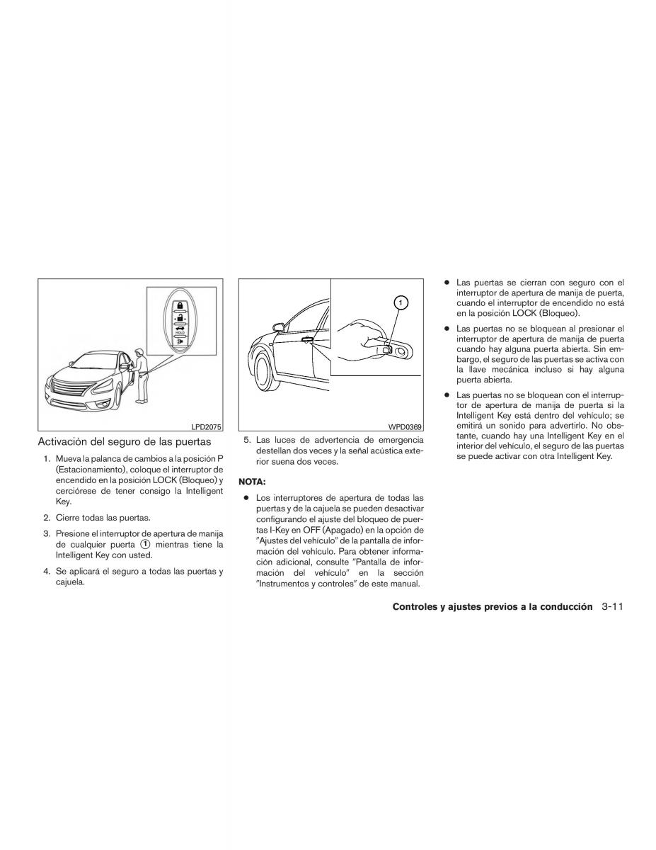 Nissan Altima L33 FL V 5  manual del propietario / page 198