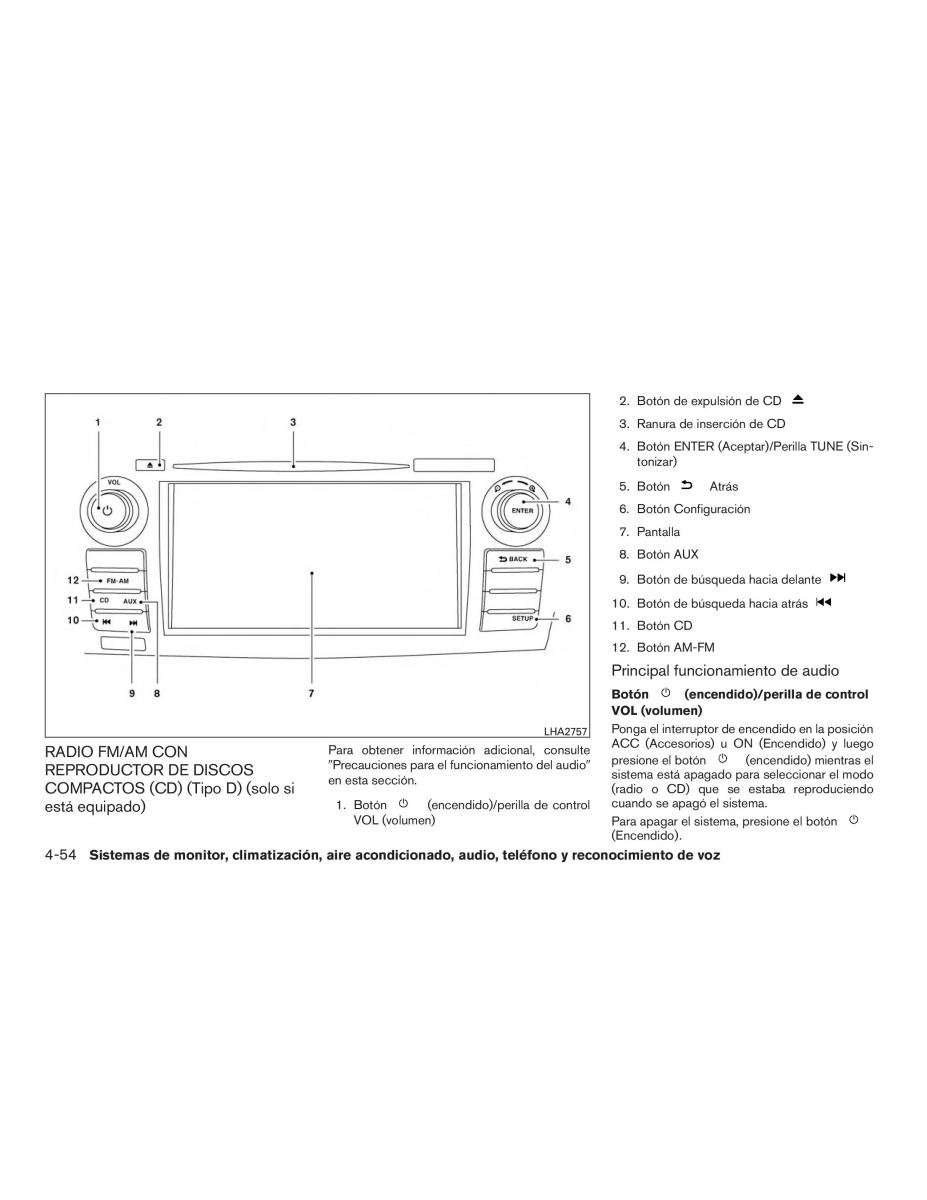 Nissan Altima L33 FL V 5  manual del propietario / page 277