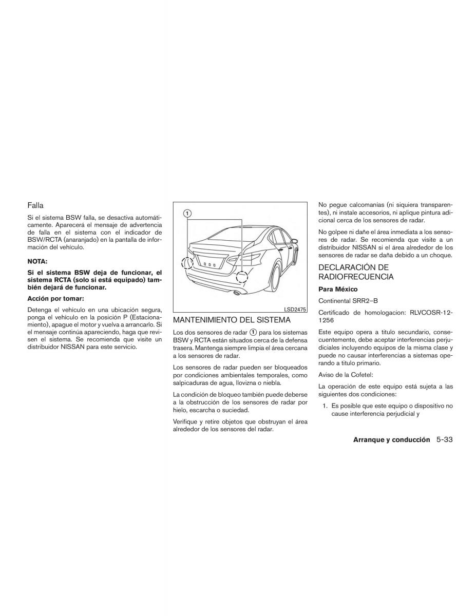 Nissan Altima L33 FL V 5  manual del propietario / page 370