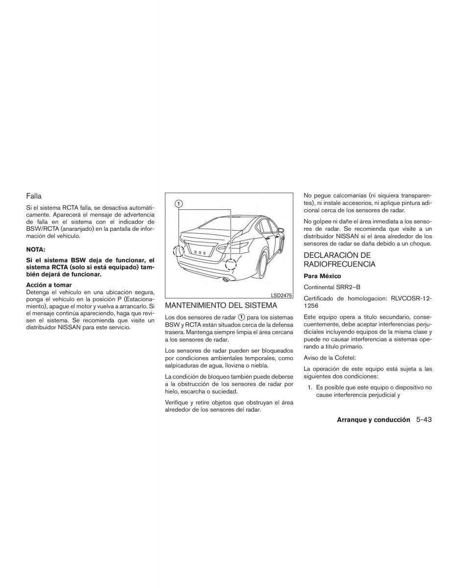 Nissan Altima L33 FL V 5  manual del propietario / page 380