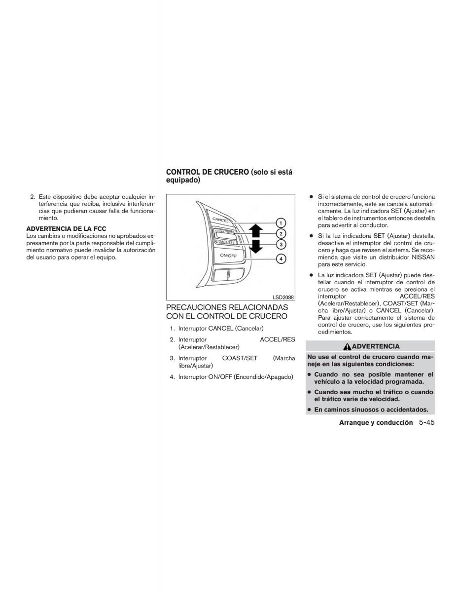 Nissan Altima L33 FL V 5  manual del propietario / page 382