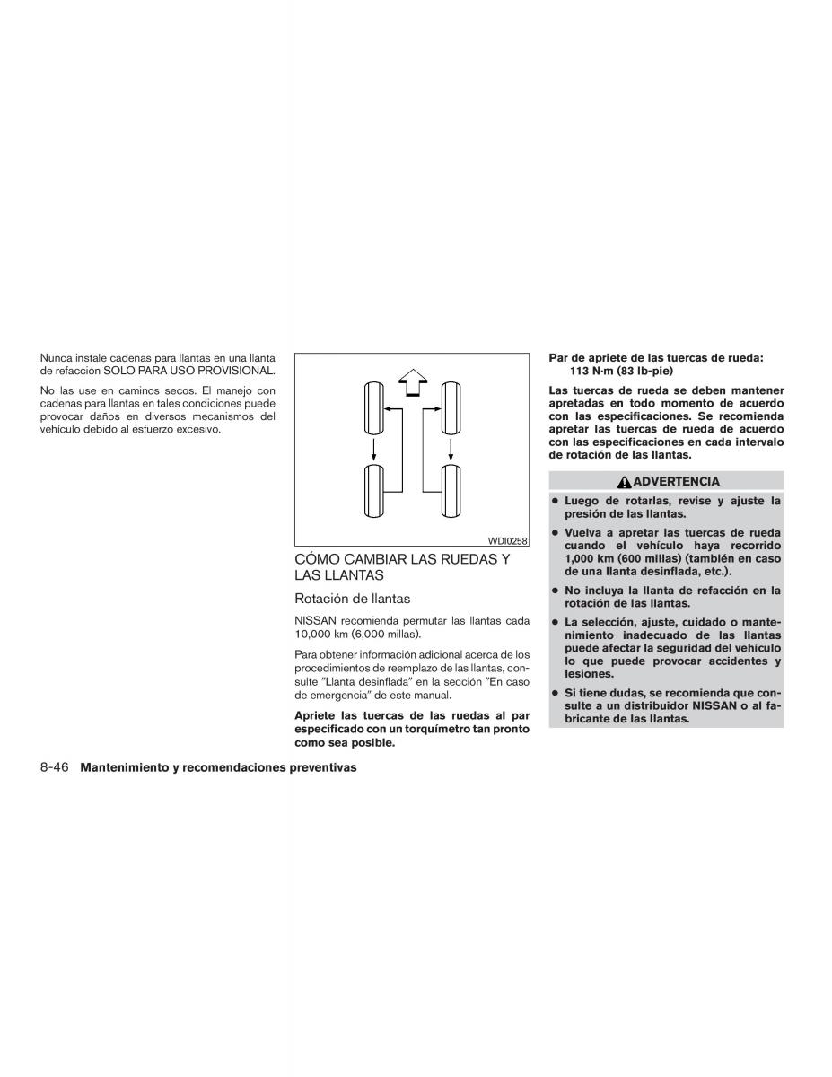 Nissan Altima L33 FL V 5  manual del propietario / page 493