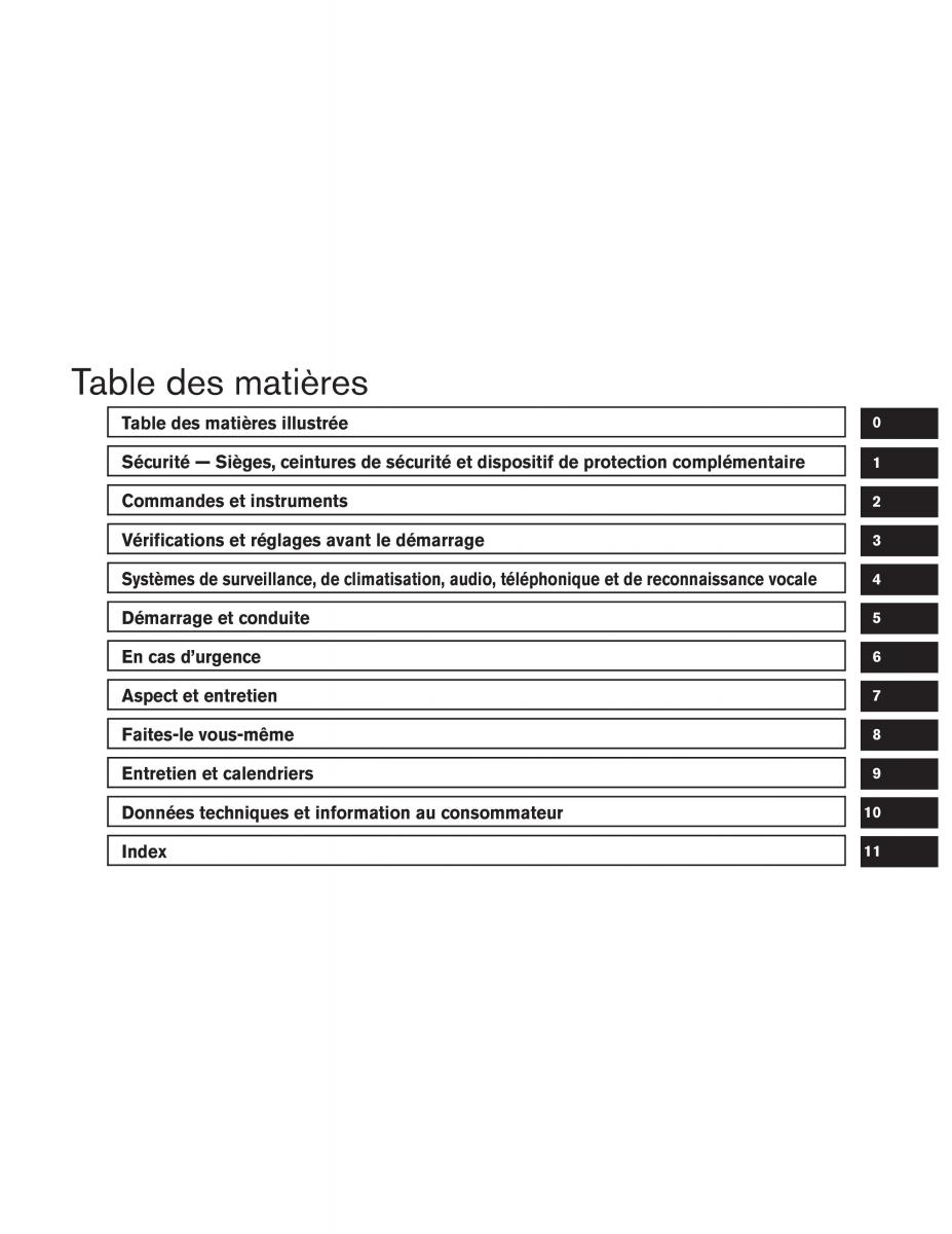 Nissan Altima L33 FL V 5  manuel du proprietaire / page 8