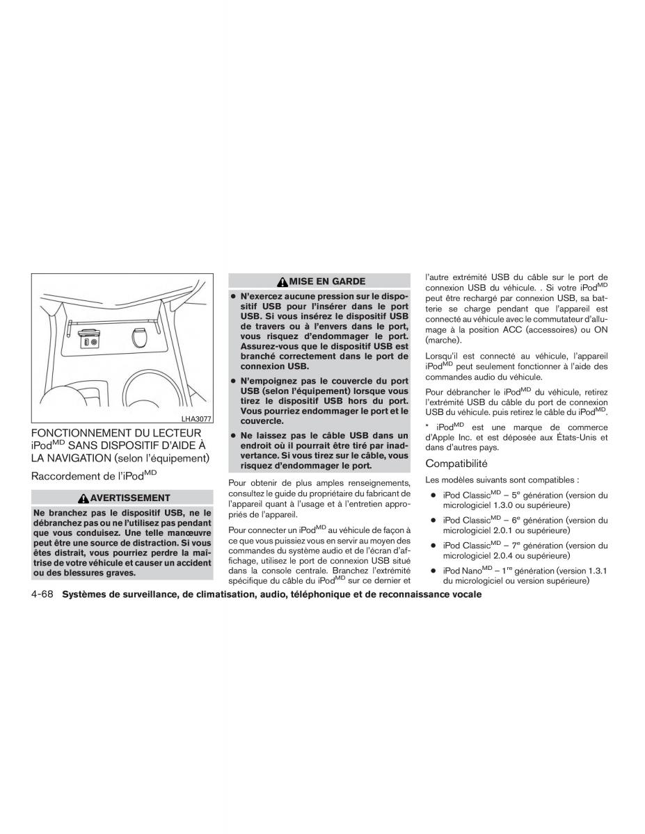 Nissan Altima L33 FL V 5  manuel du proprietaire / page 271