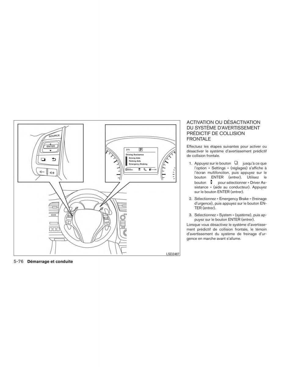 Nissan Altima L33 FL V 5  manuel du proprietaire / page 411