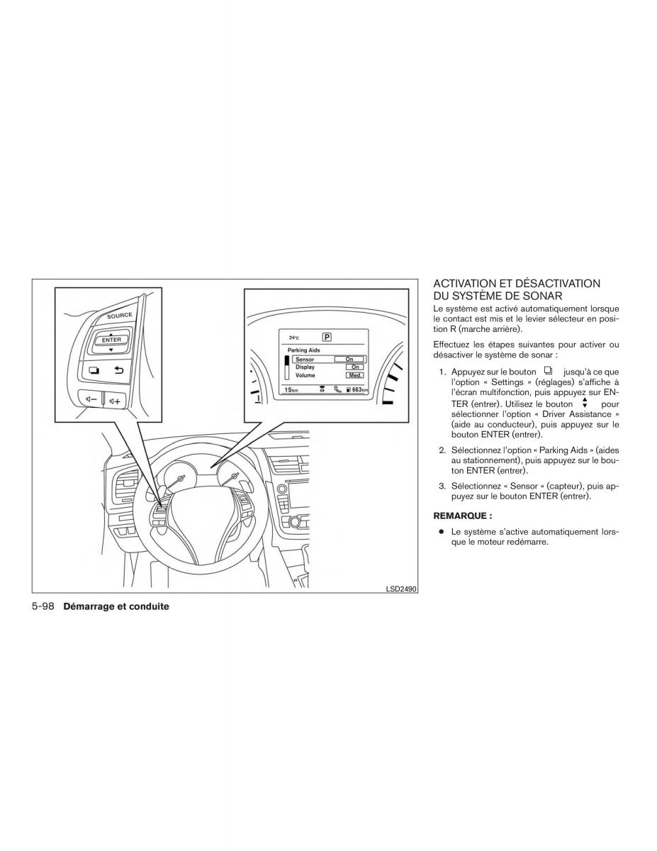 Nissan Altima L33 FL V 5  manuel du proprietaire / page 433