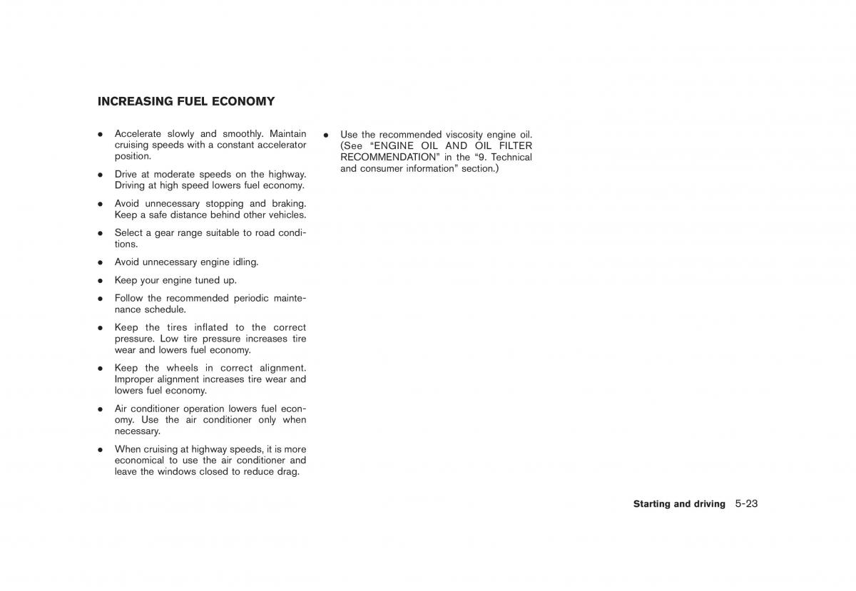 Nissan Cube owners manual / page 223