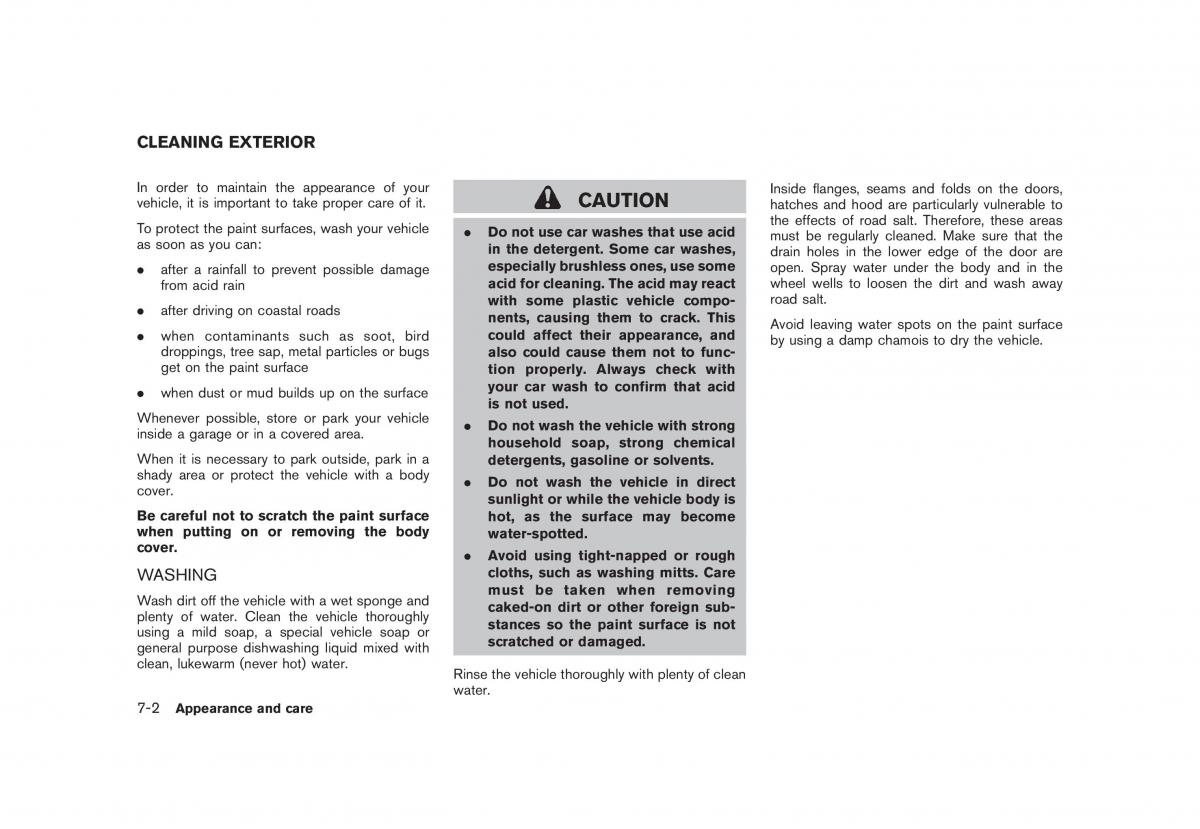 Nissan Cube owners manual / page 252