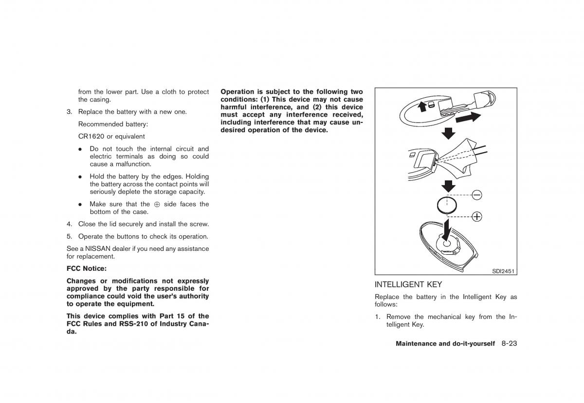 Nissan Cube owners manual / page 281