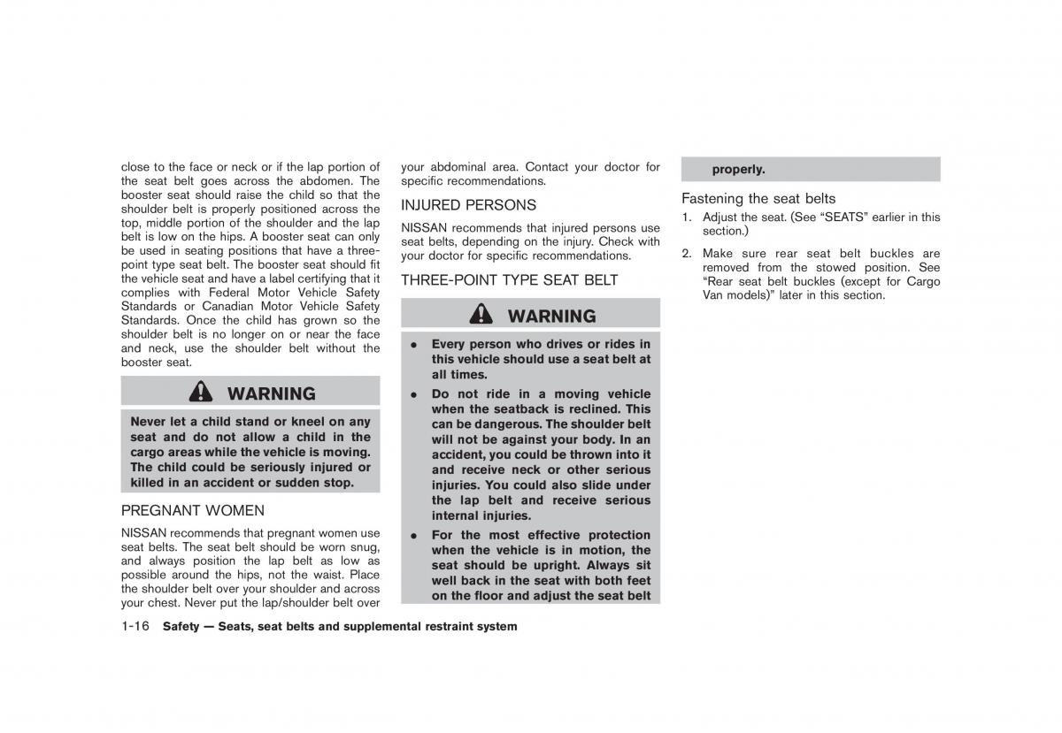 Nissan Cube owners manual / page 32