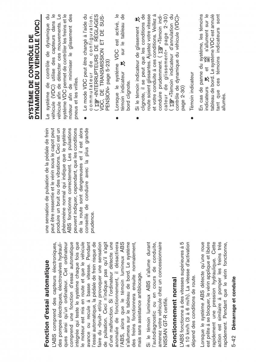 Nissan GT R manuel du proprietaire / page 229