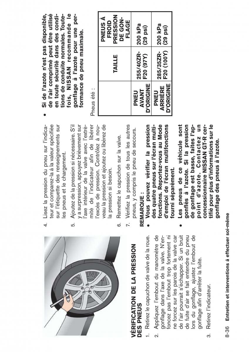 Nissan GT R manuel du proprietaire / page 291