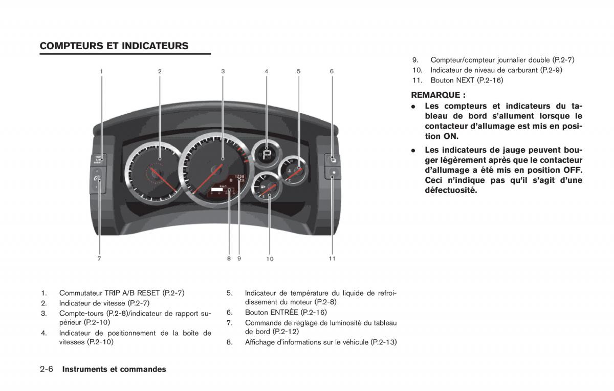 Nissan GT R FL manuel du proprietaire / page 117