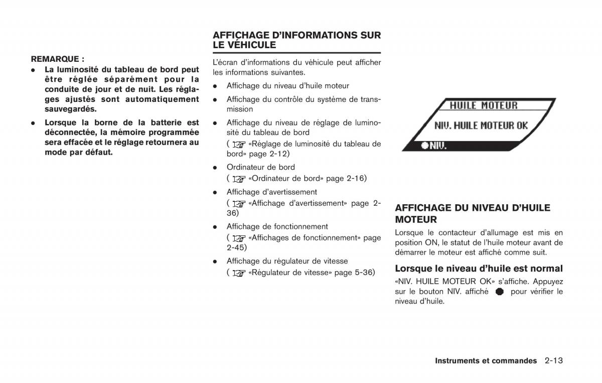 Nissan GT R FL manuel du proprietaire / page 124