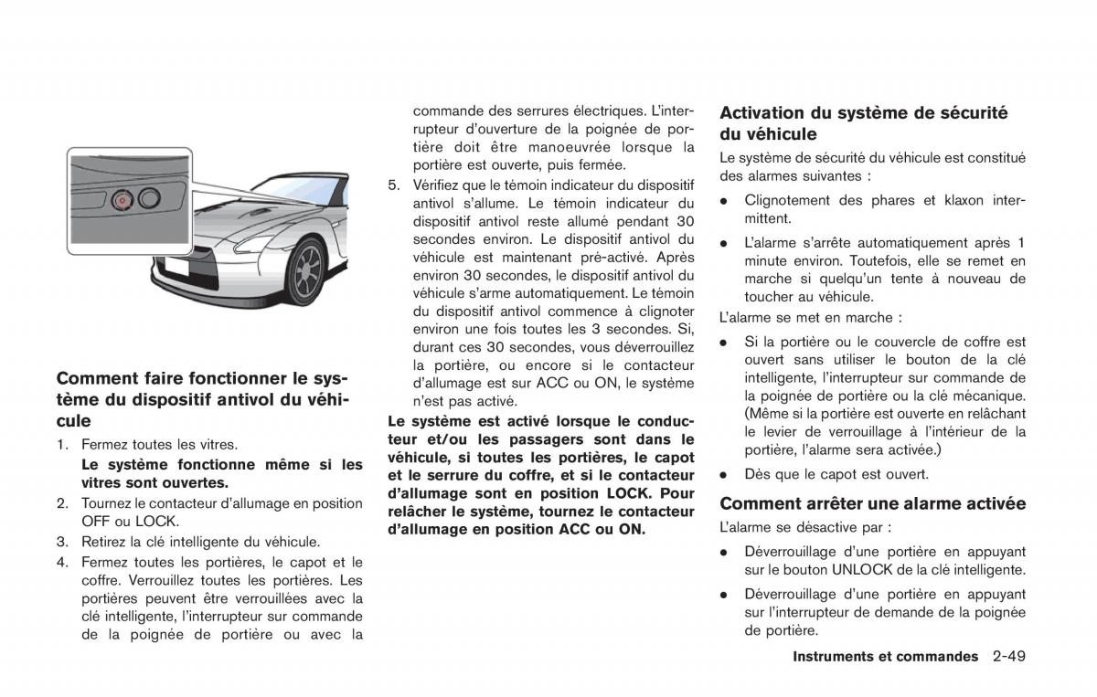 Nissan GT R FL manuel du proprietaire / page 160