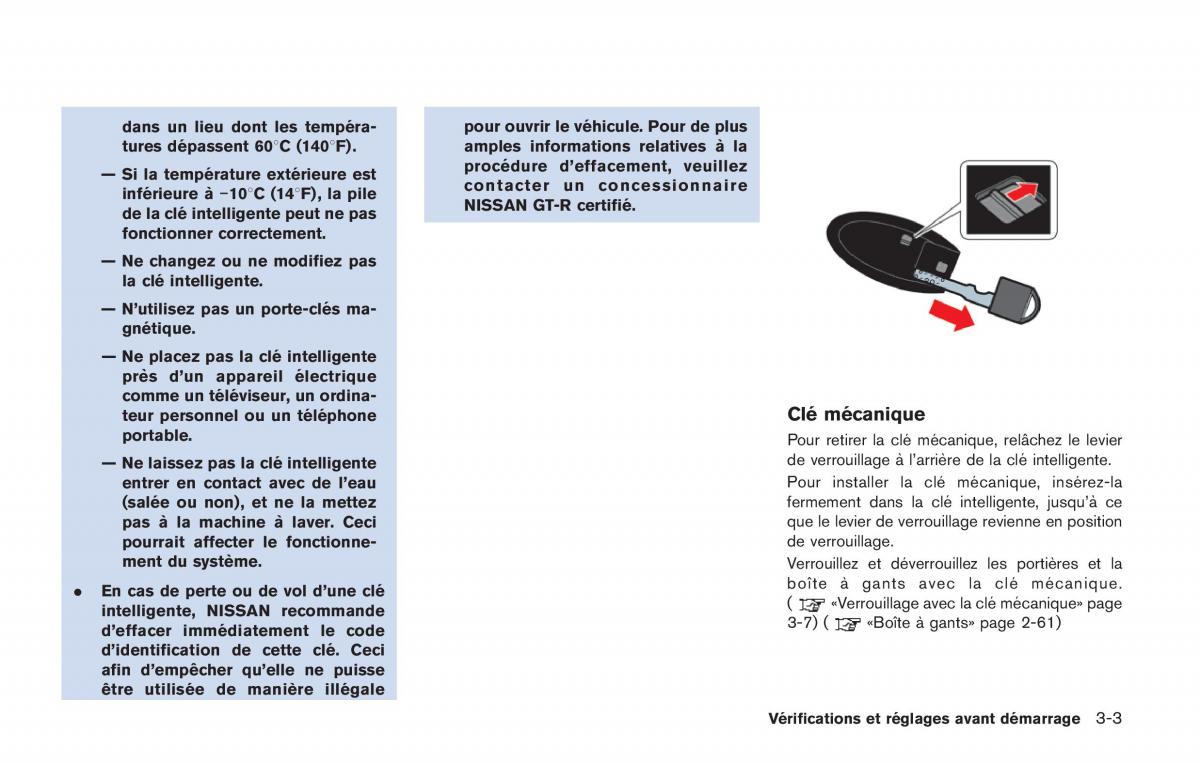 Nissan GT R FL manuel du proprietaire / page 186