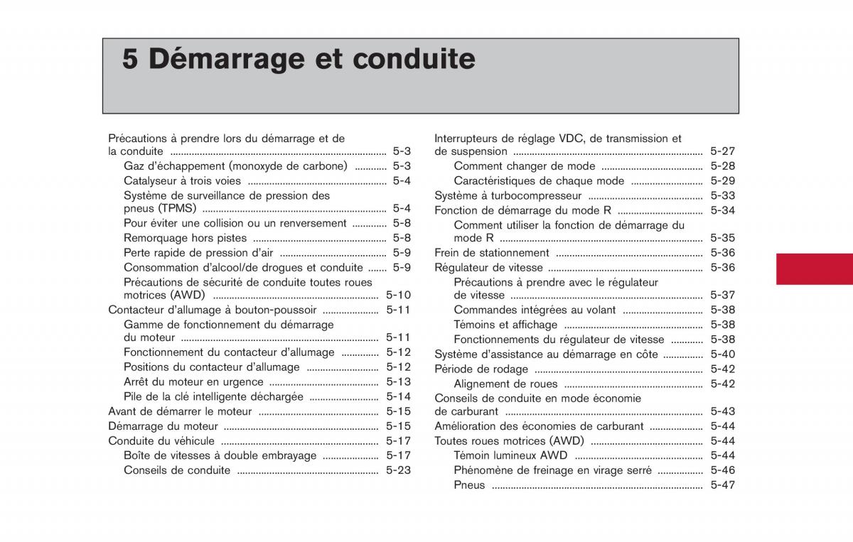 Nissan GT R FL manuel du proprietaire / page 218