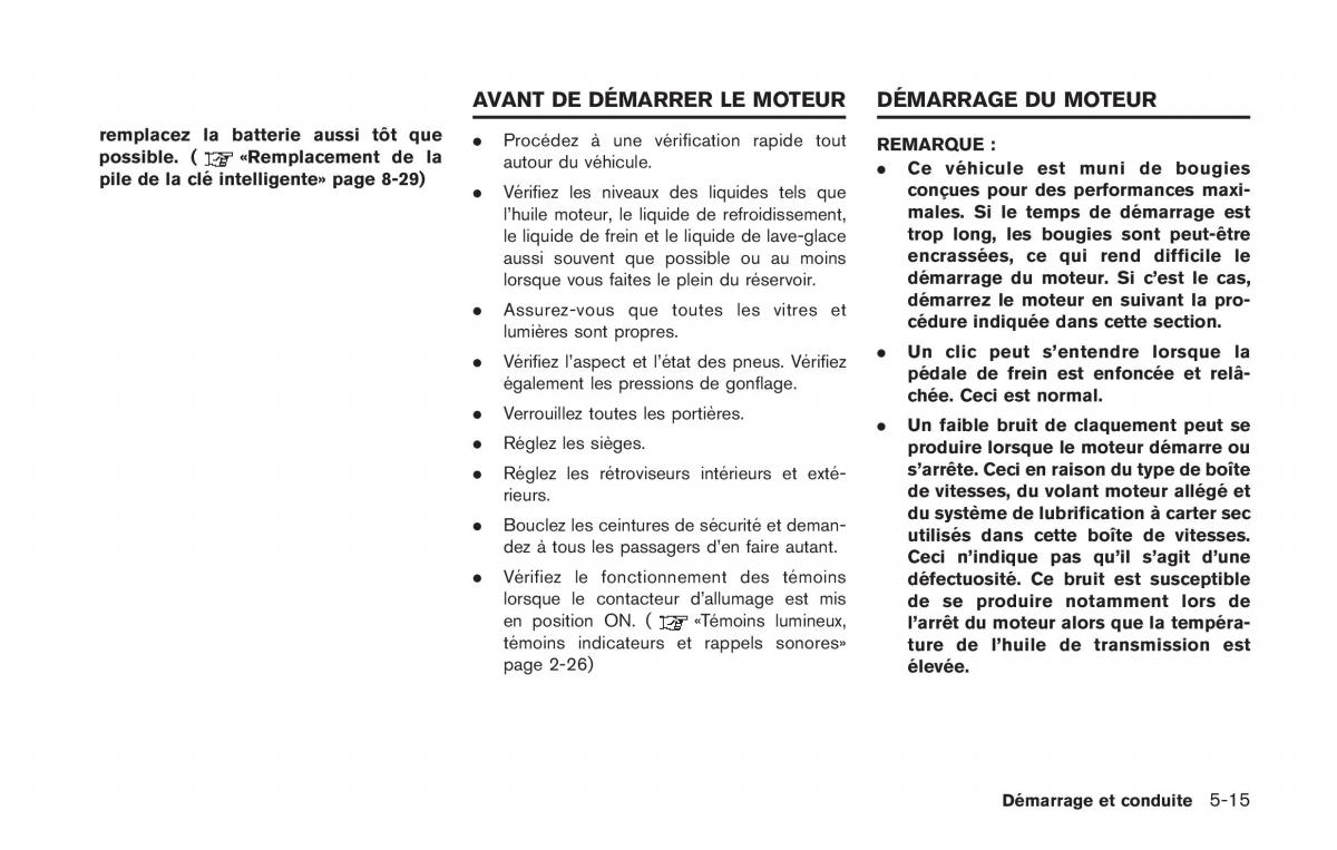 Nissan GT R FL manuel du proprietaire / page 232