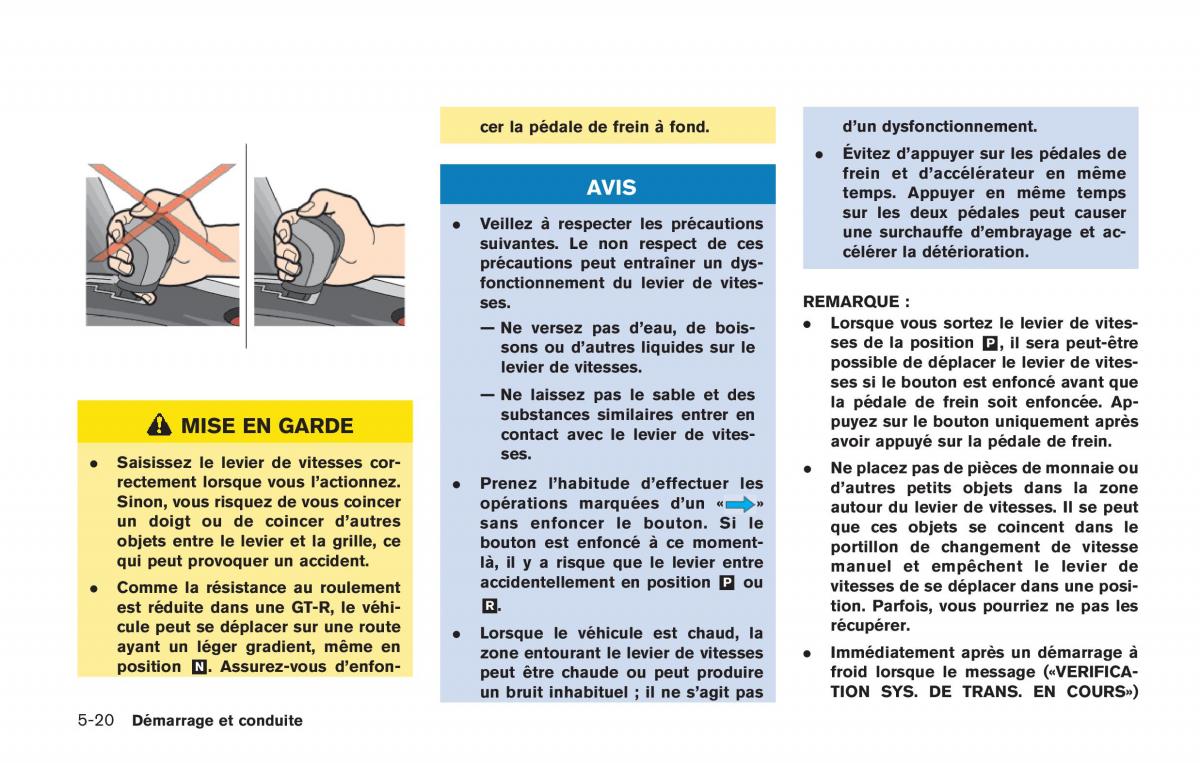 Nissan GT R FL manuel du proprietaire / page 237