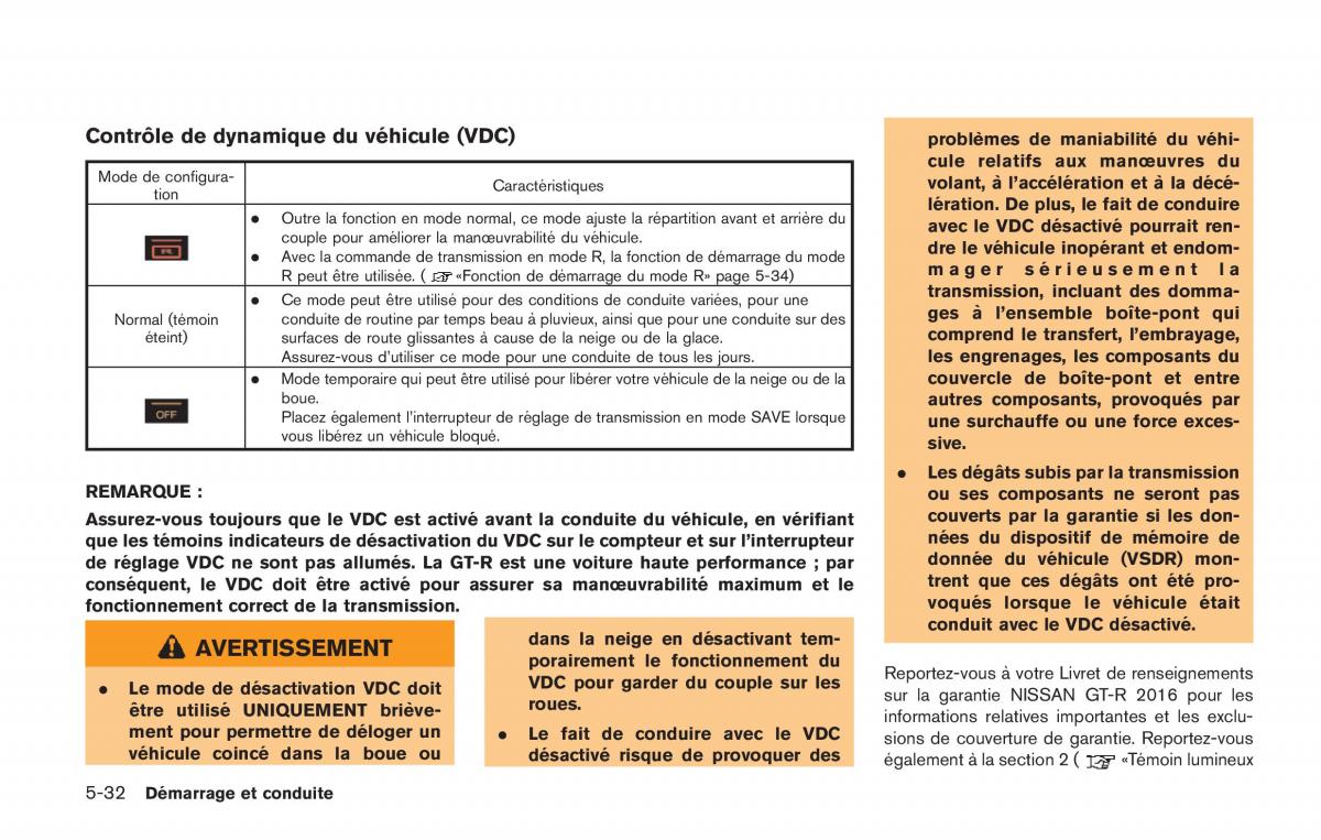 Nissan GT R FL manuel du proprietaire / page 249