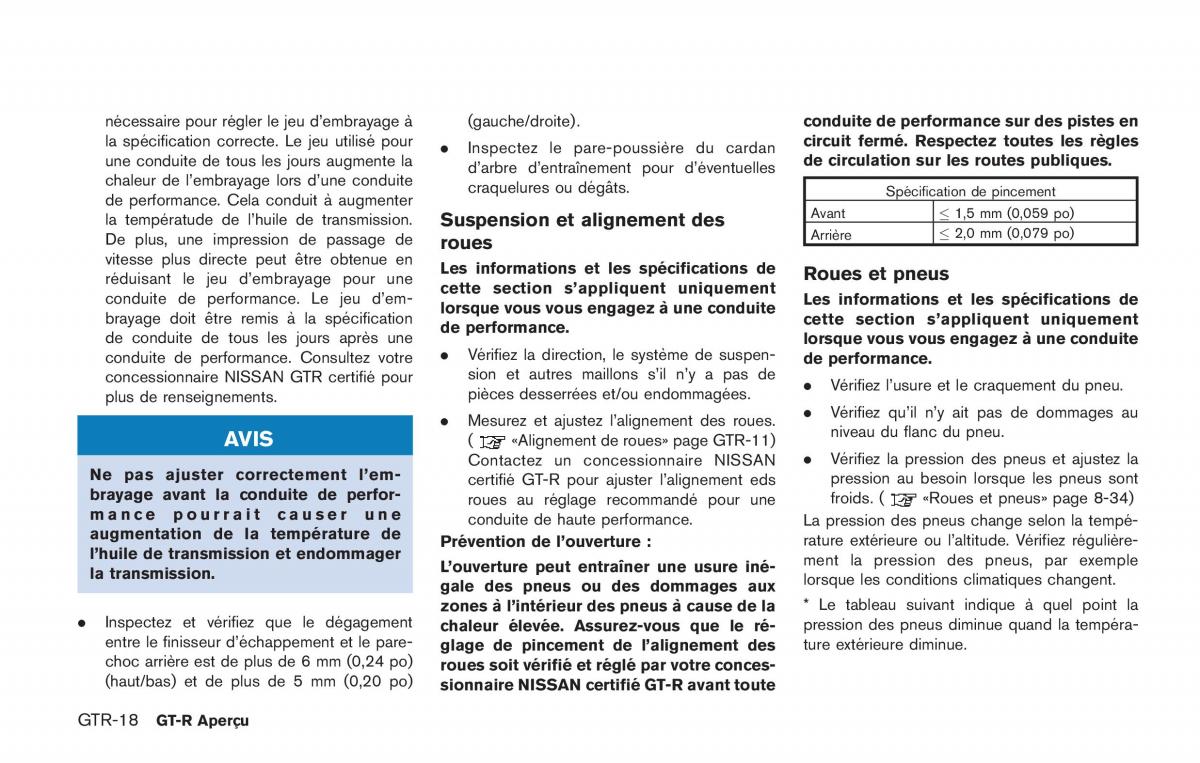 Nissan GT R FL manuel du proprietaire / page 27