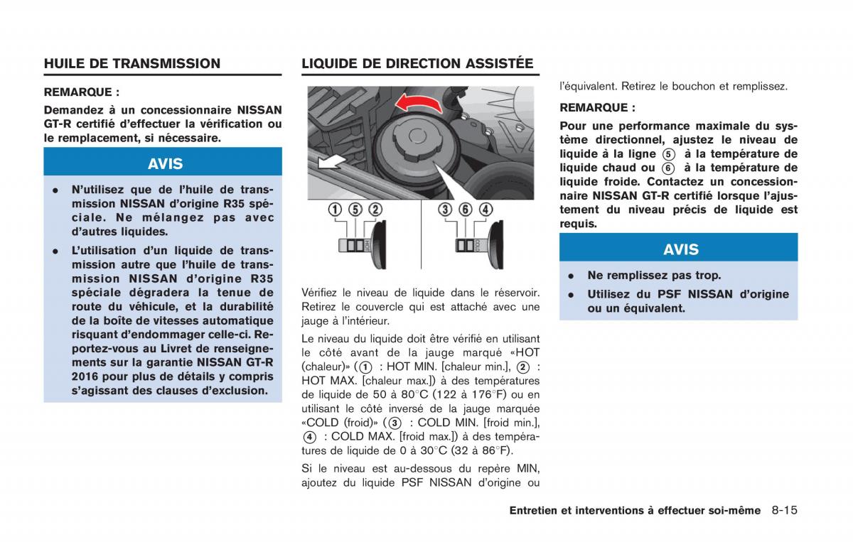 Nissan GT R FL manuel du proprietaire / page 318