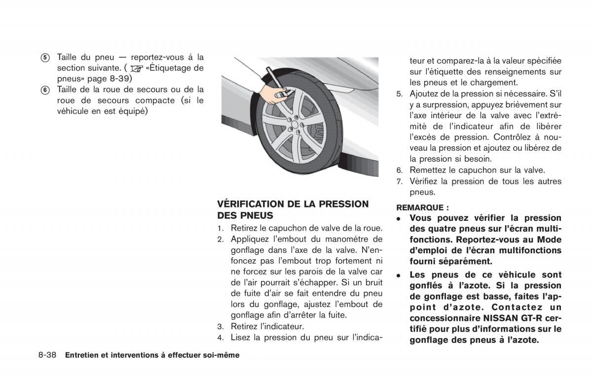 Nissan GT R FL manuel du proprietaire / page 341