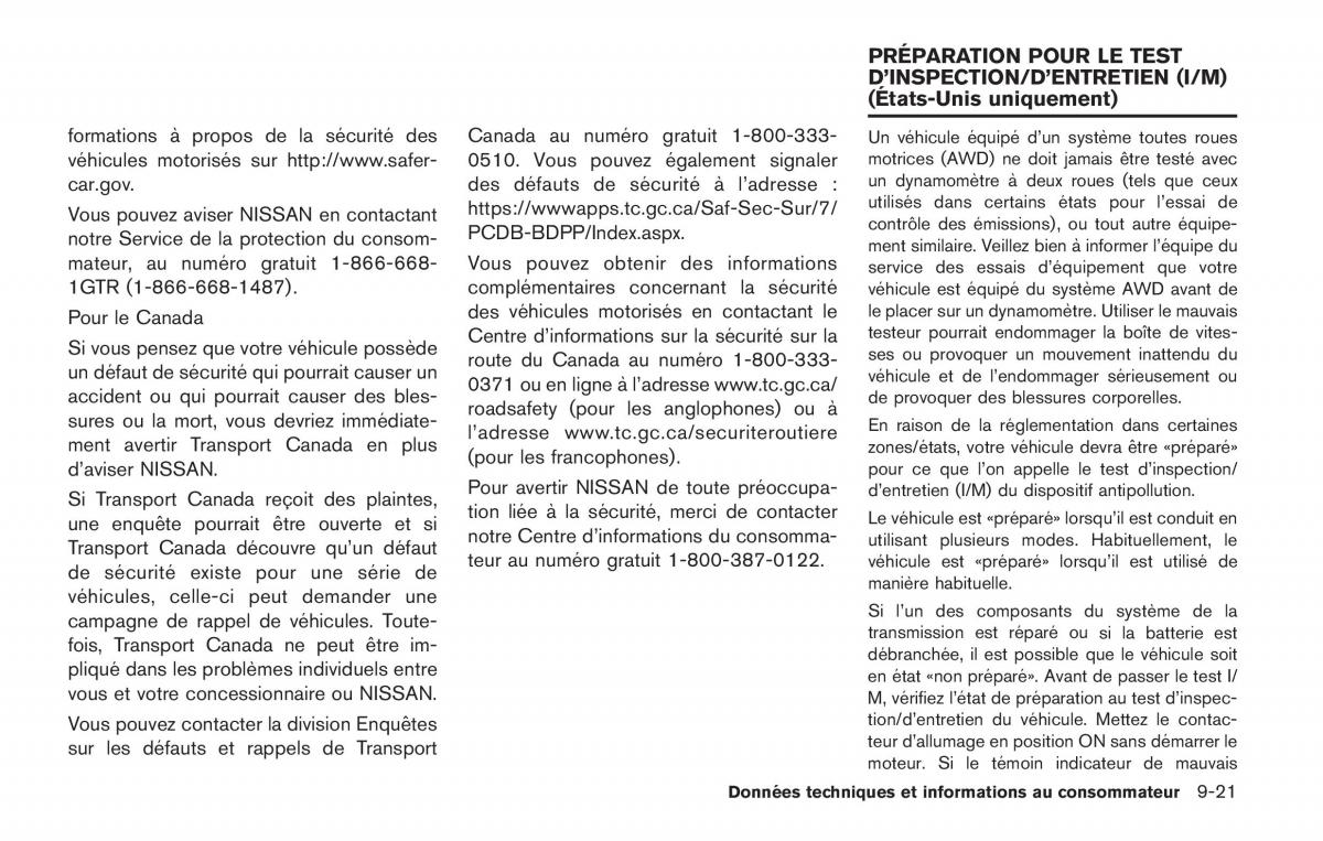 Nissan GT R FL manuel du proprietaire / page 378