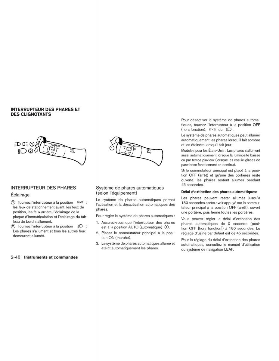 Nissan Leaf manuel du proprietaire / page 203