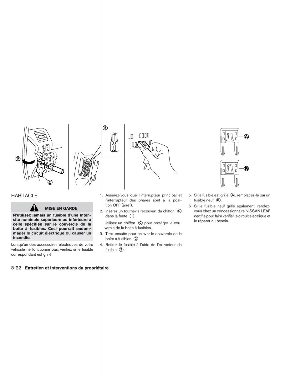 Nissan Leaf manuel du proprietaire / page 397
