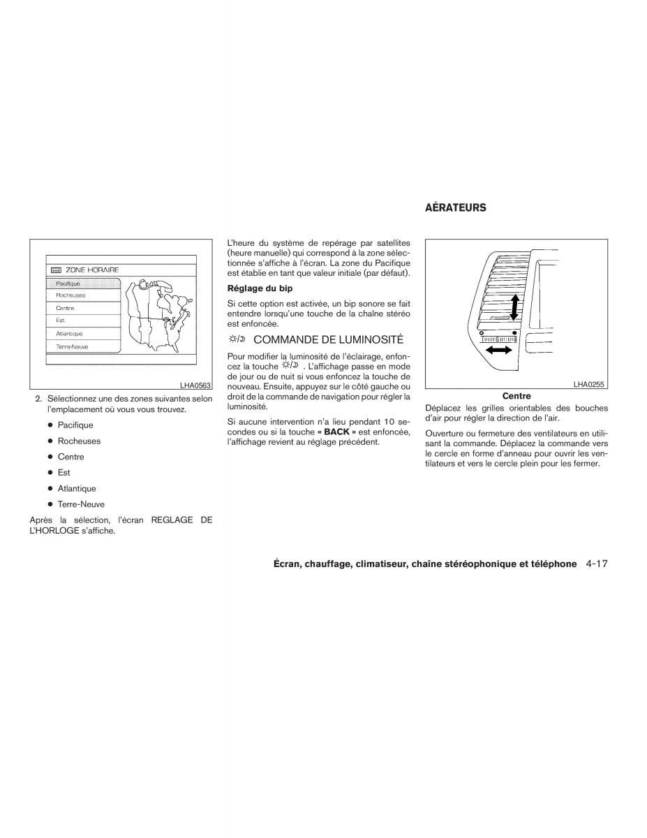 Nissan Maxima VI 6 A34 manuel du proprietaire / page 169