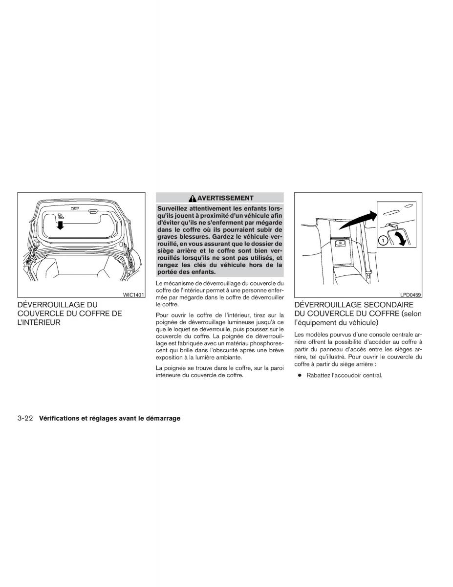 Nissan Maxima VII 7 A35 manuel du proprietaire / page 167