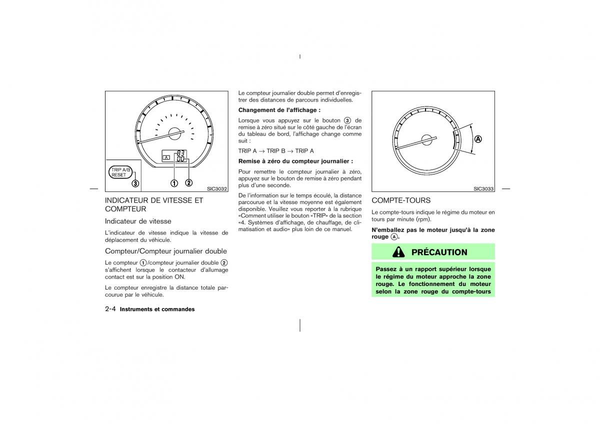 Nissan Murano Z50 manuel du proprietaire / page 85