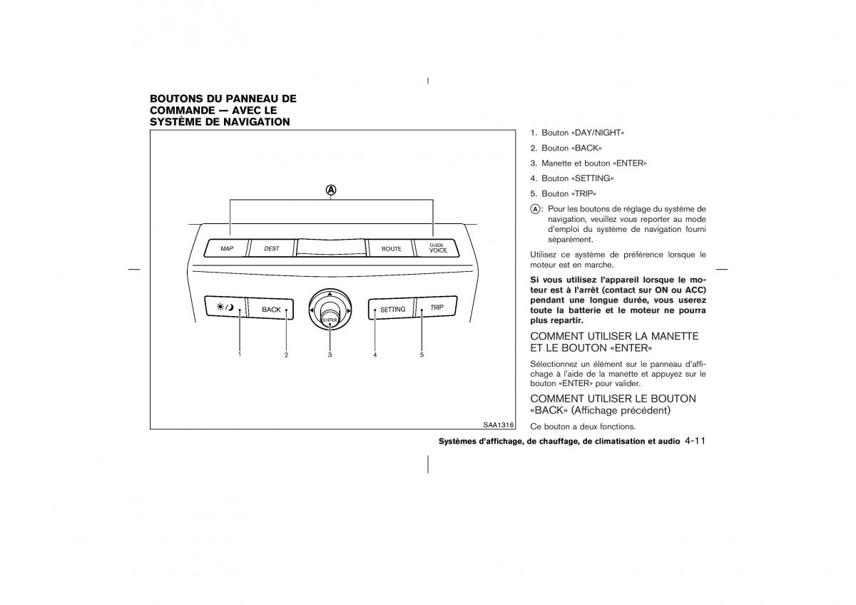 Nissan Murano Z50 manuel du proprietaire / page 184