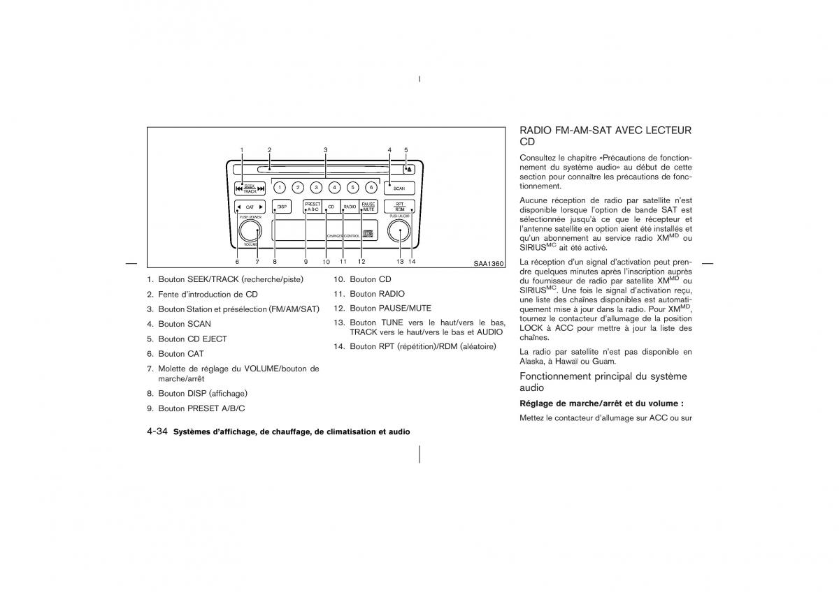 Nissan Murano Z50 manuel du proprietaire / page 207