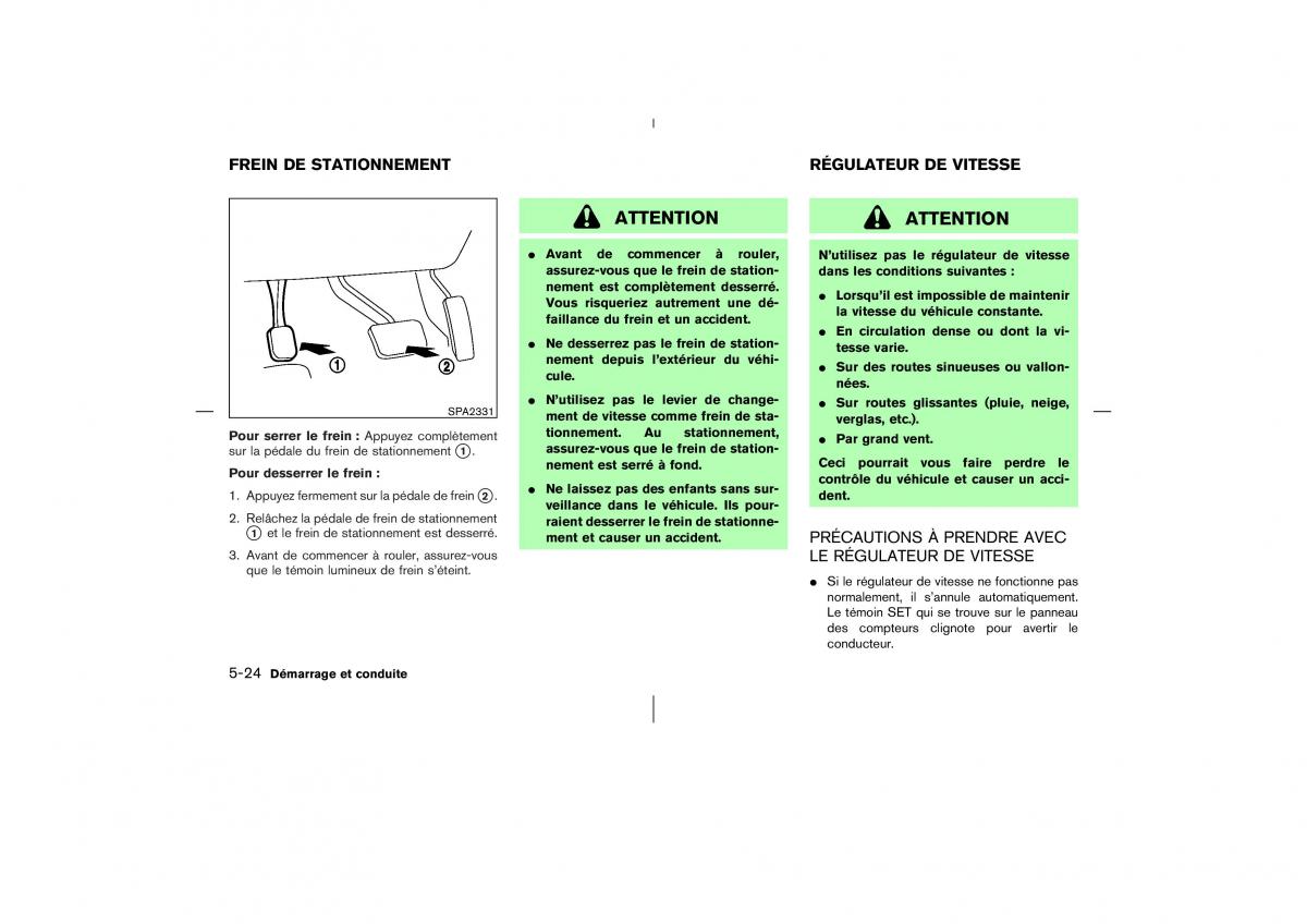 Nissan Murano Z50 manuel du proprietaire / page 247