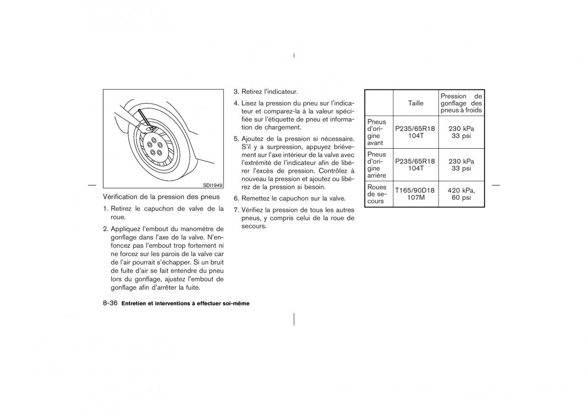 Nissan Murano Z50 manuel du proprietaire / page 325