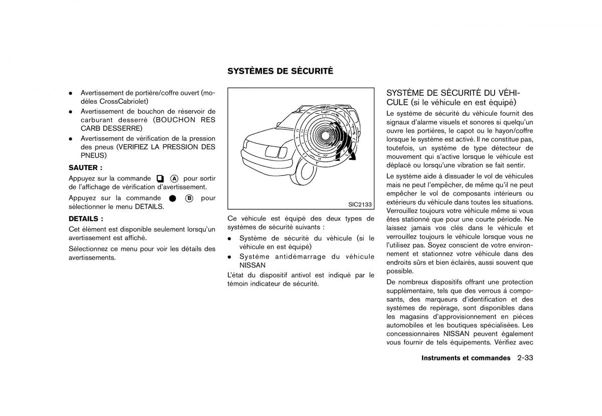 Nissan Murano Z51 manuel du proprietaire / page 131