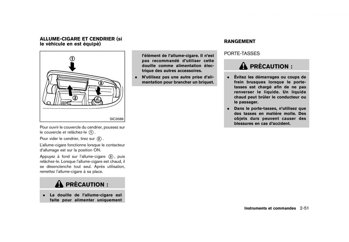 Nissan Murano Z51 manuel du proprietaire / page 149