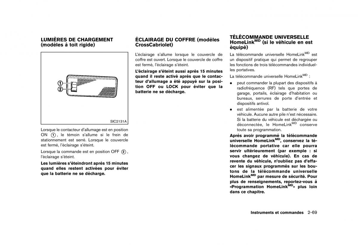 Nissan Murano Z51 manuel du proprietaire / page 167