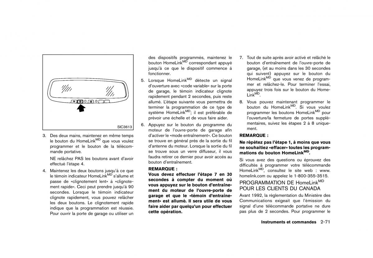 Nissan Murano Z51 manuel du proprietaire / page 169