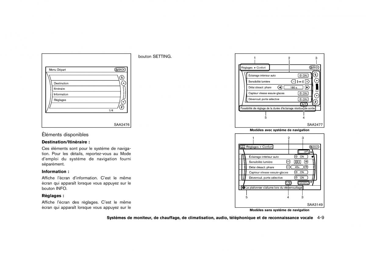 Nissan Murano Z51 manuel du proprietaire / page 237